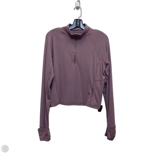 Athletic Top Long Sleeve Collar Designer By Lululemon In Purple, Size: Xl