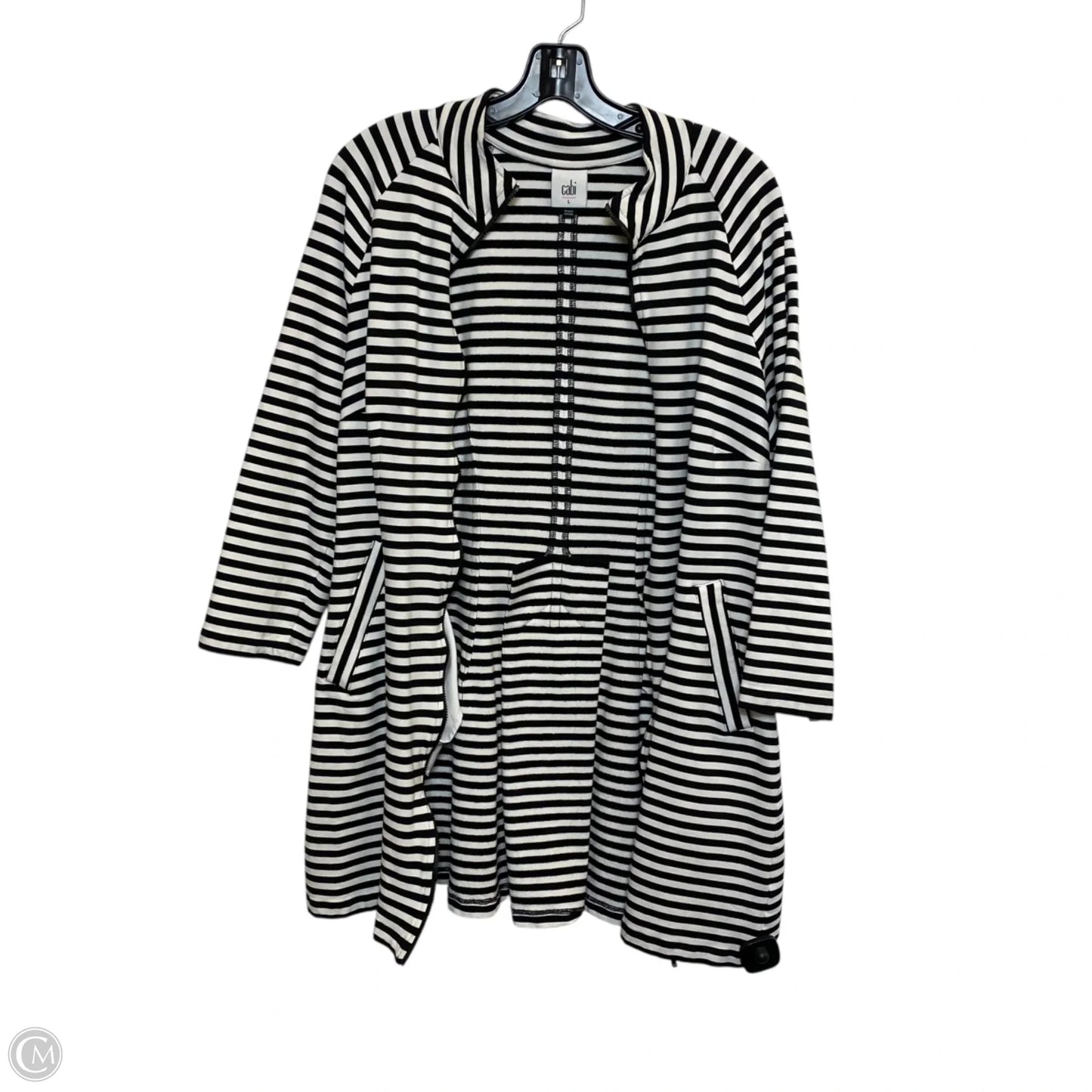 Jacket Other By Cabi In Black & White, Size: L