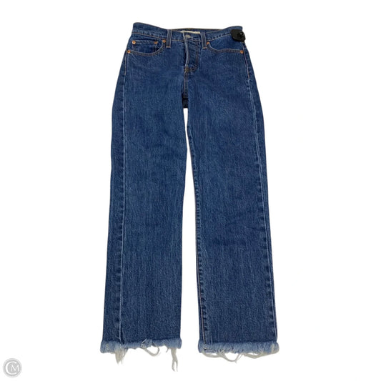 Jeans Straight By Levis In Blue Denim, Size: 0