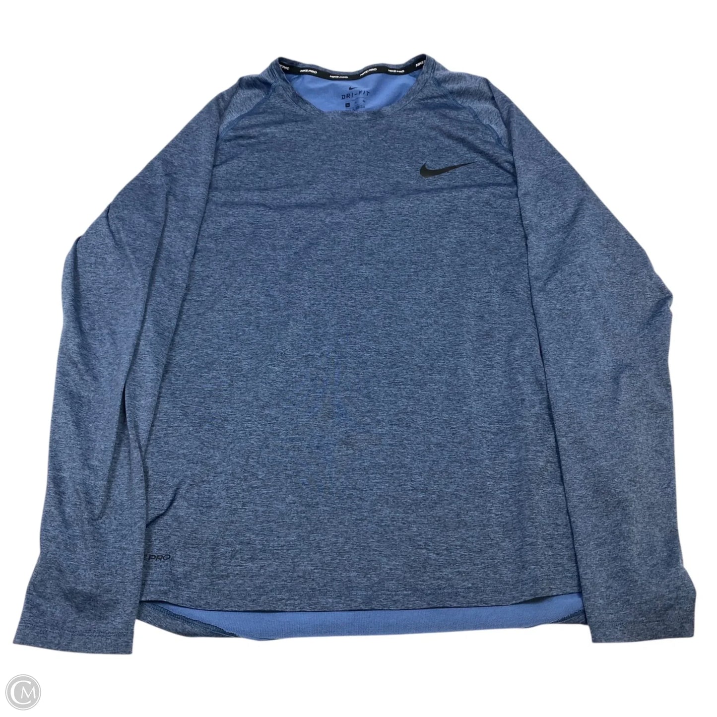 Athletic Top Long Sleeve Crewneck By Nike Apparel In Blue, Size: Xl