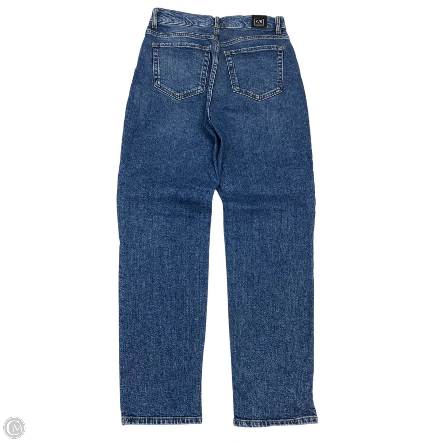 Jeans Straight By Current Elliott In Blue Denim, Size: 2