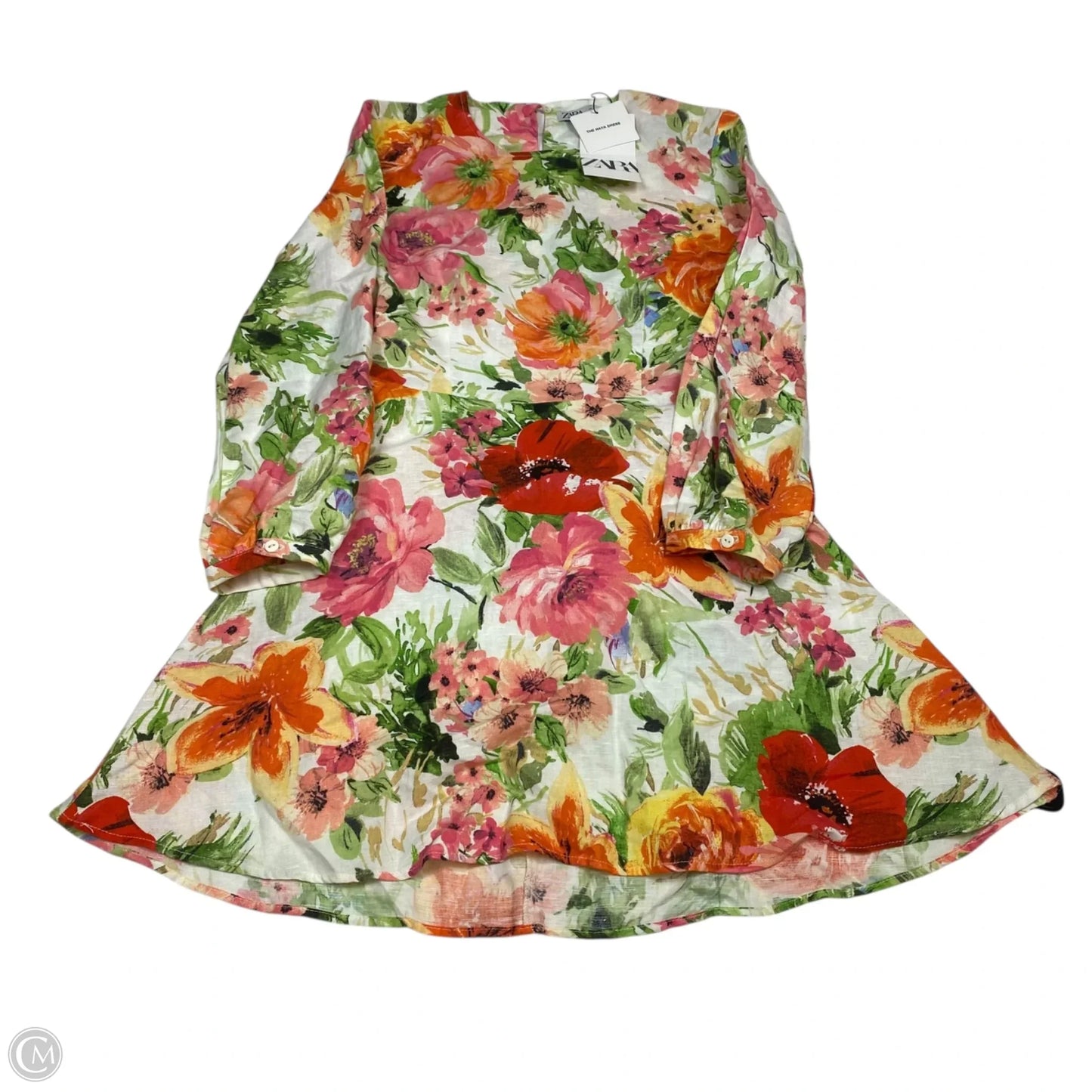 Dress Casual Short By Zara In Multi-colored, Size: Xs