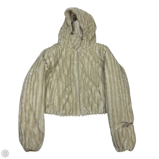 Jacket Faux Fur & Sherpa By Reebok In Cream, Size: M