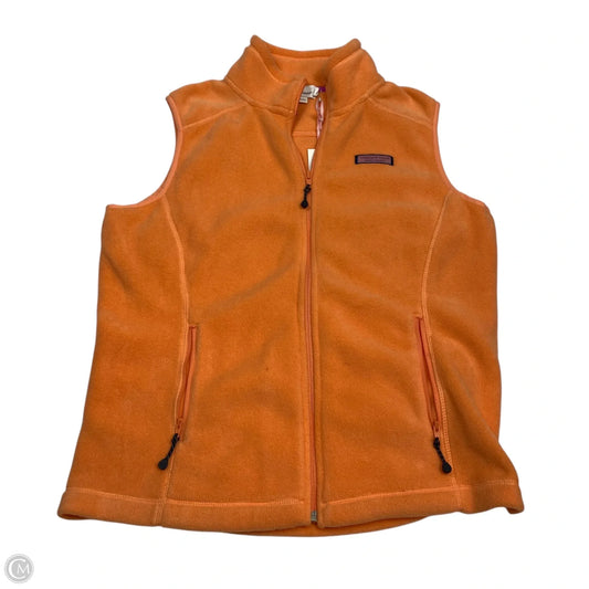 Vest Designer By Vineyard Vines In Orange, Size: S