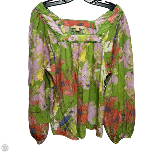 Top 3/4 Sleeve By Hope & Harlow In Multi-colored, Size: M
