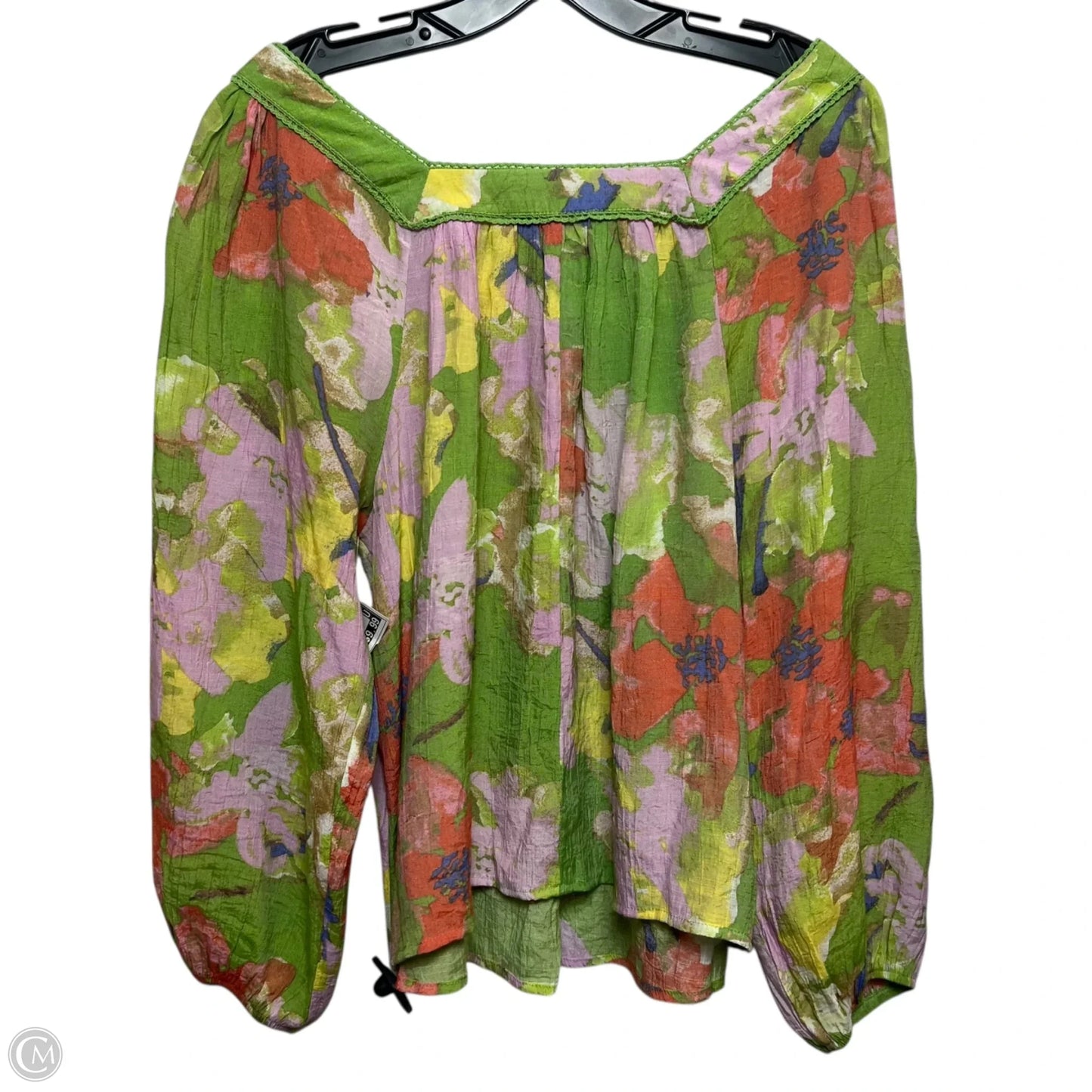 Top 3/4 Sleeve By Hope & Harlow In Multi-colored, Size: M