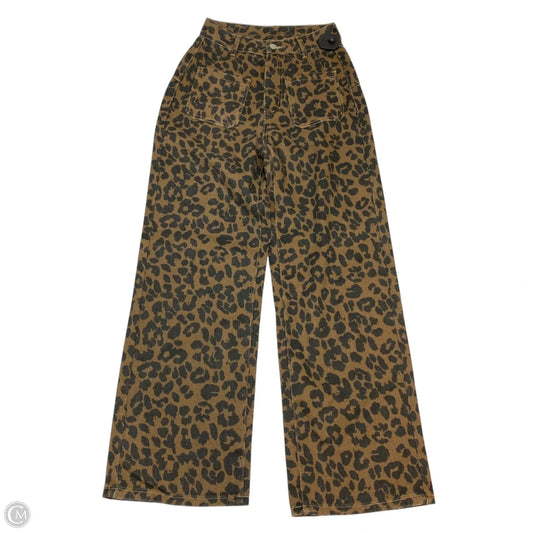 Jeans Wide Leg By Clothes Mentor In Animal Print, Size: Xs