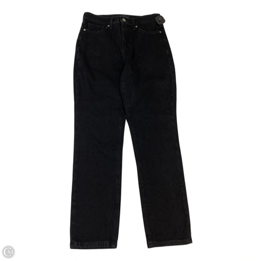 Jeans Skinny By Banana Republic In Black Denim, Size: 6