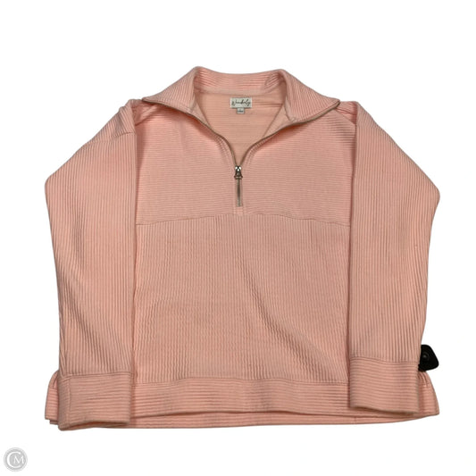 Sweatshirt Collar By Wonderly In Pink, Size: L