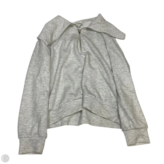 Sweatshirt Collar By Wonderly In Grey, Size: L