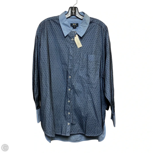 Top Long Sleeve By Maeve In Blue, Size: L