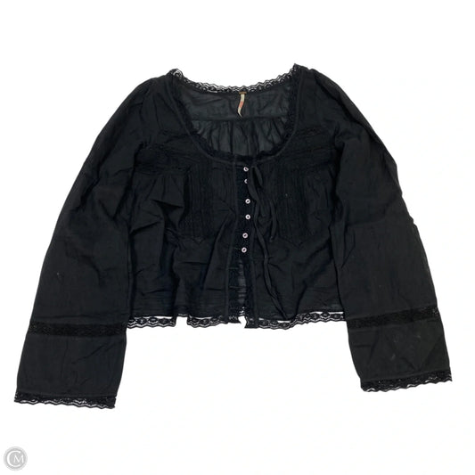 Top Long Sleeve By Free People In Black, Size: M