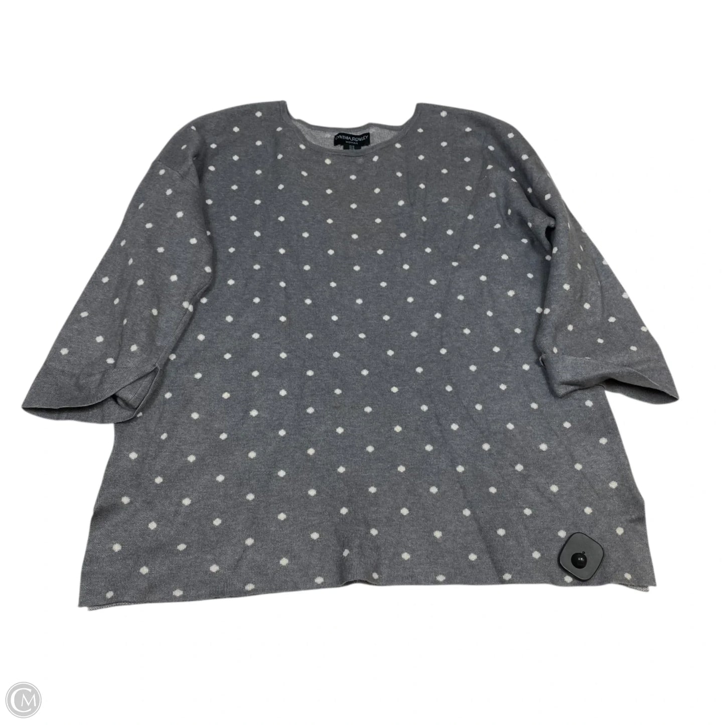 Sweater By Cynthia Rowley In Grey, Size: 1x