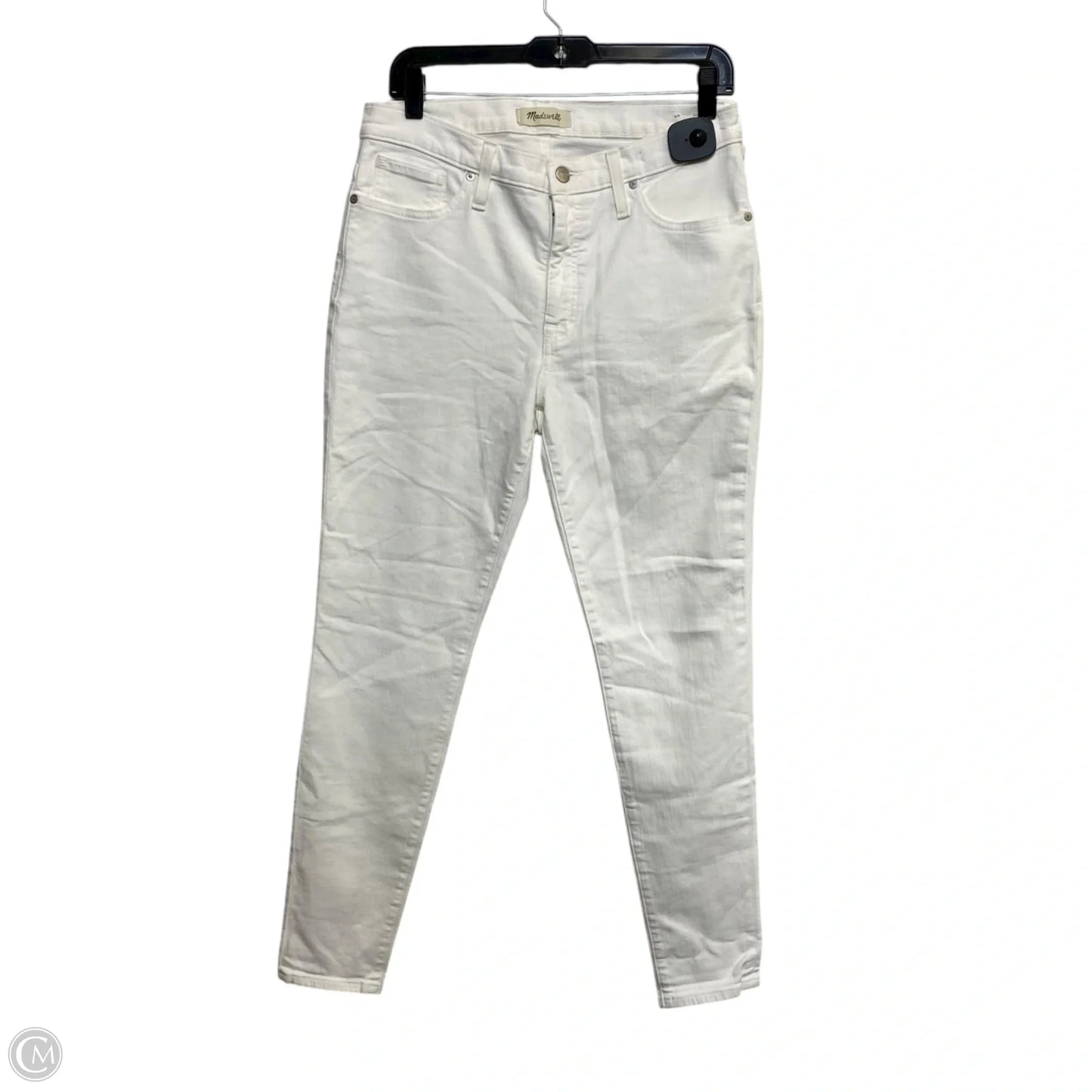 Jeans Skinny By Madewell In White Denim, Size: 12