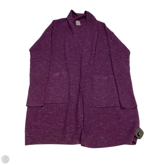 Sweater Cardigan By Calia In Purple, Size: M