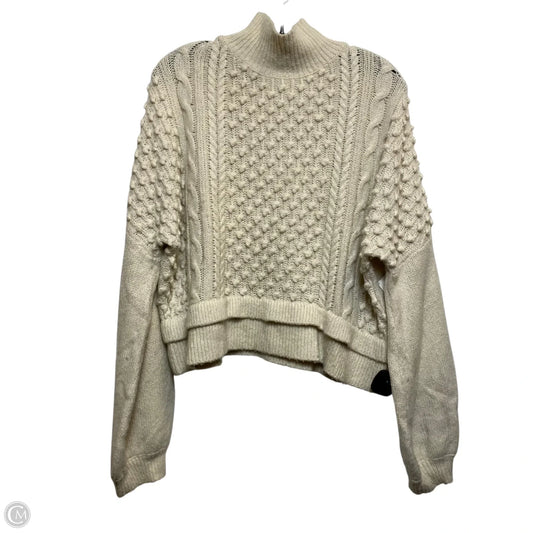 Sweater Designer By Frame In Cream, Size: L