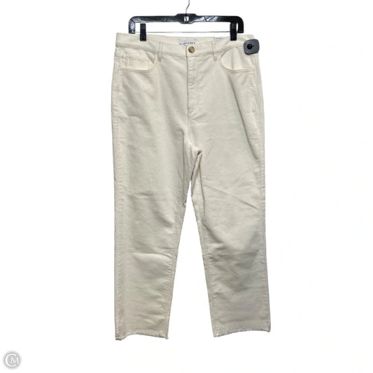 Pants Corduroy By Loft In Cream, Size: 12