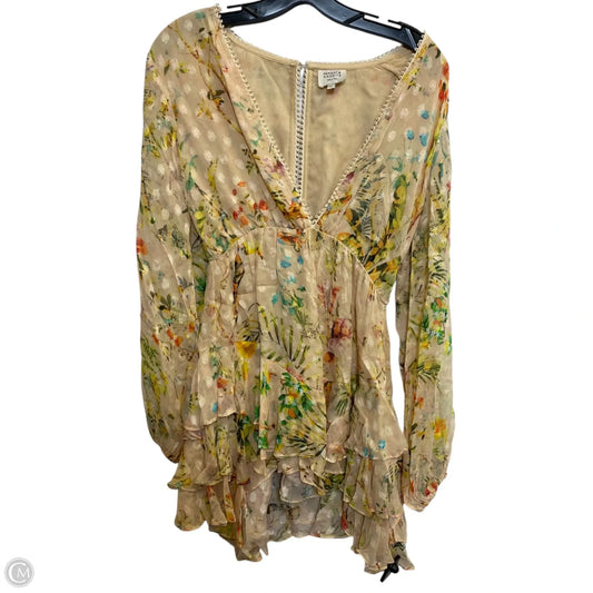 Dress Casual Short By Hemant & Nandita In Tan, Size: S