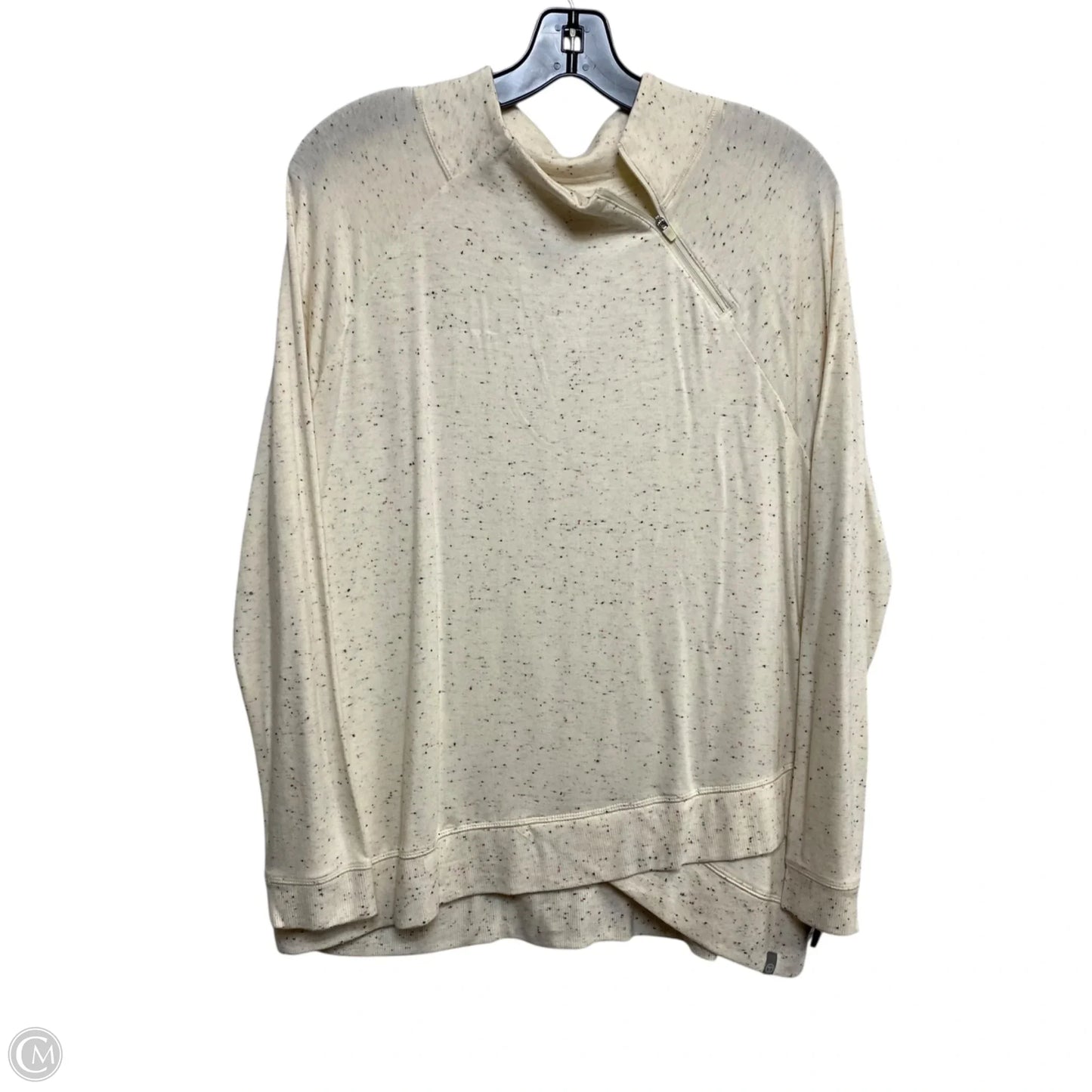 Top Long Sleeve By Talbots In Cream, Size: Lp