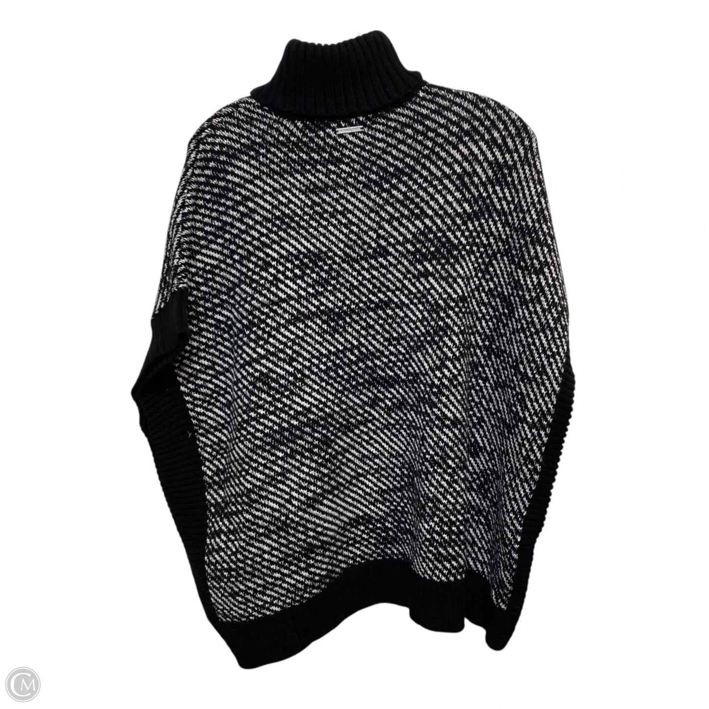 Sweater Short Sleeve By Michael By Michael Kors In Black & White, Size: S
