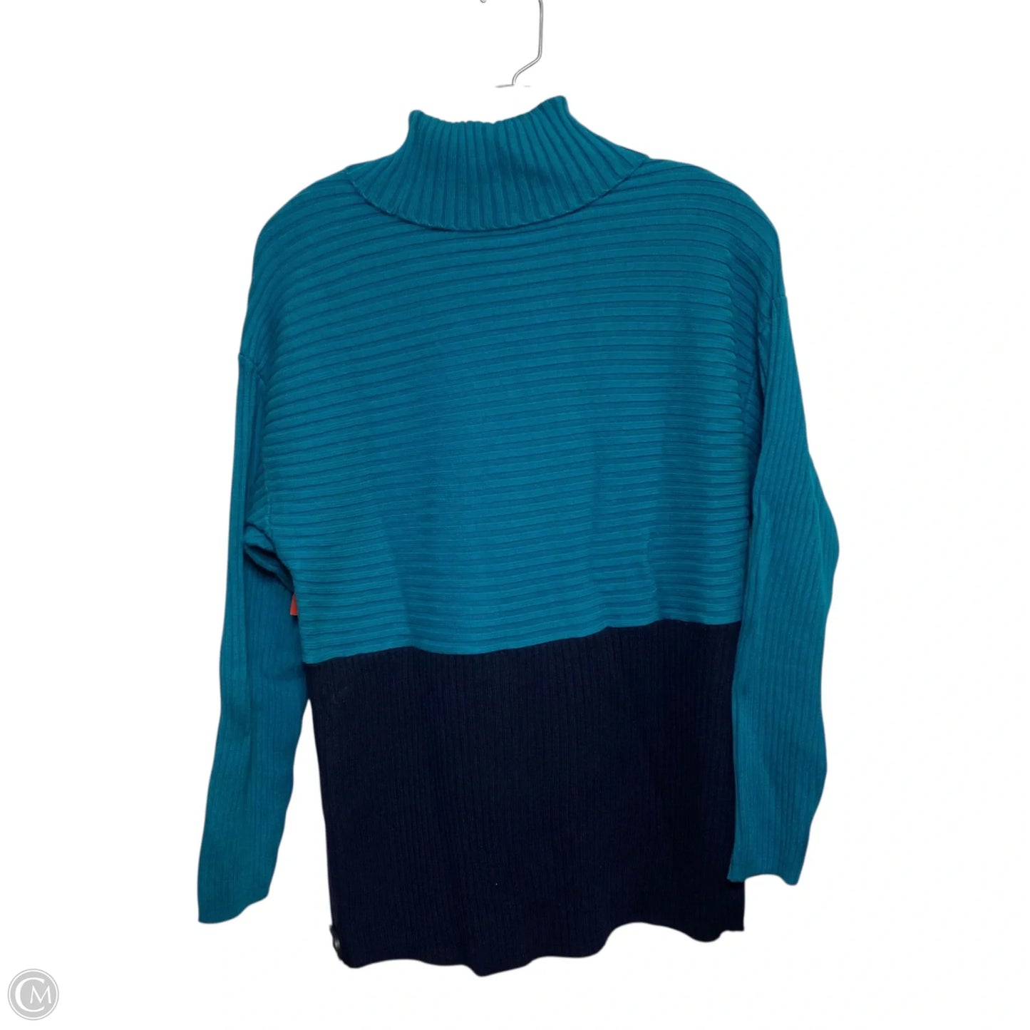 Sweater By Talbots In Blue & Green, Size: M