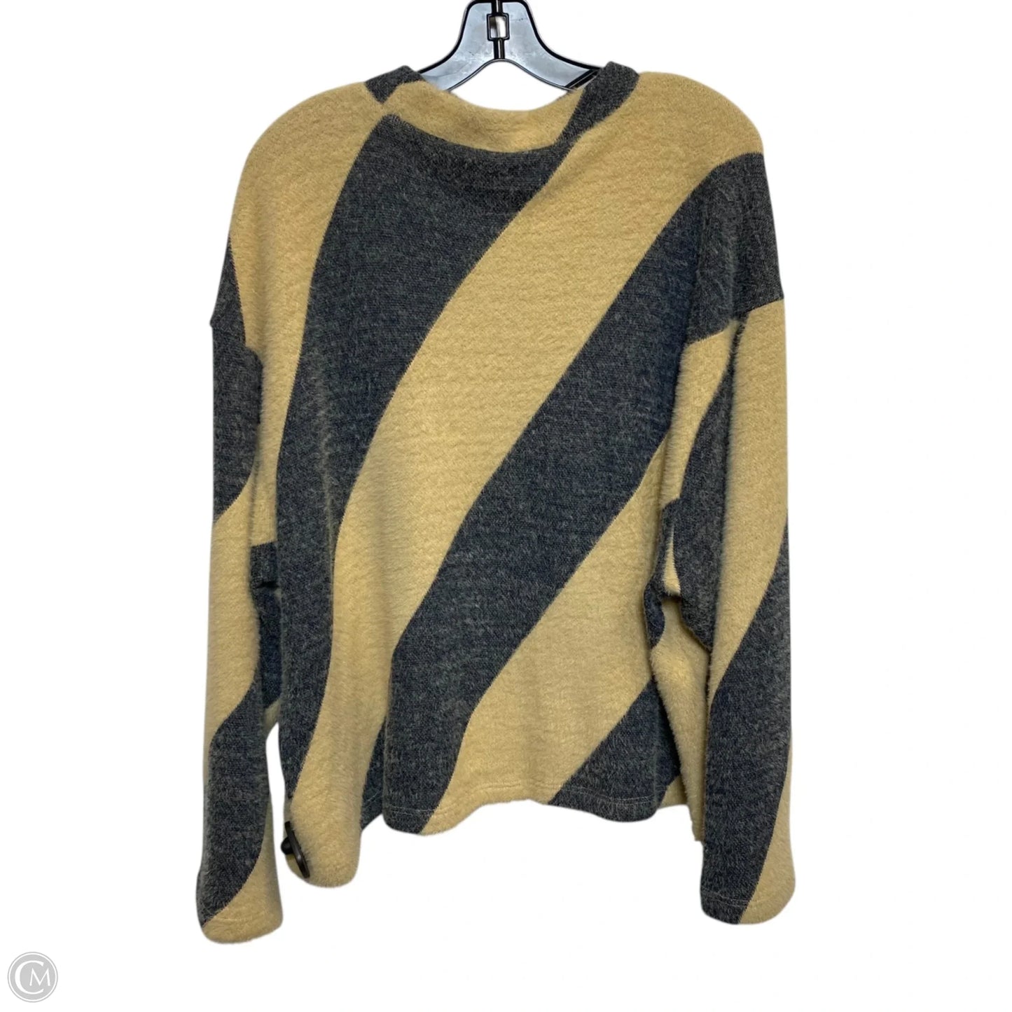 Sweater By Maeve In Black & Tan, Size: 2x