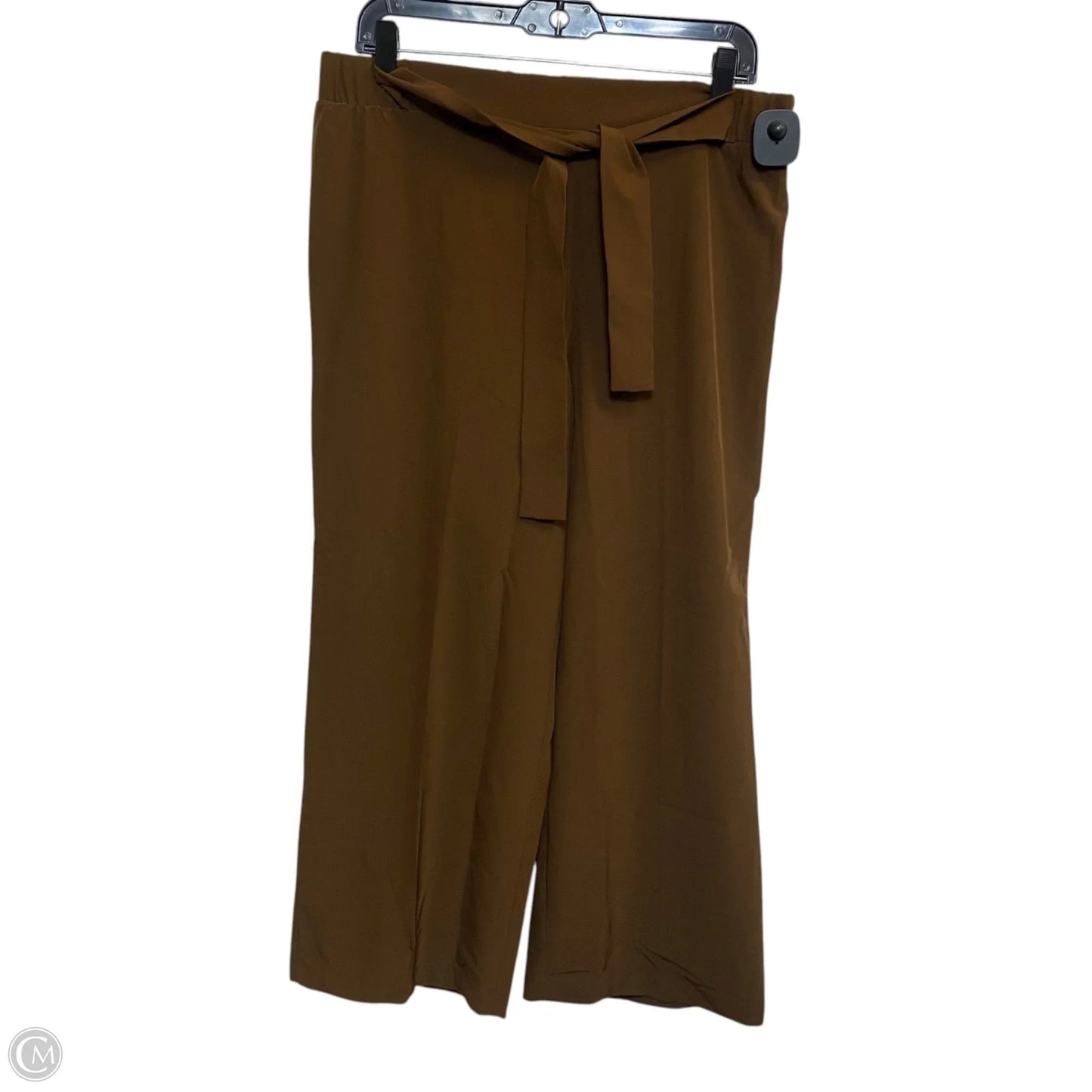 Pants Cropped By Calvin Klein In Brown, Size: M