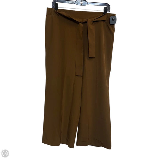 Pants Cropped By Calvin Klein In Brown, Size: M