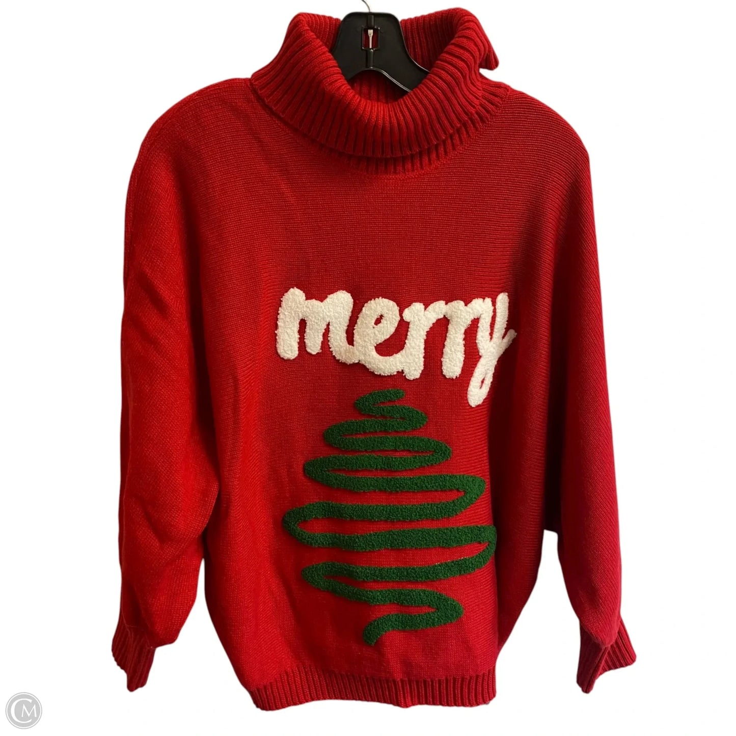 Sweater By Shein In Red, Size: 3x