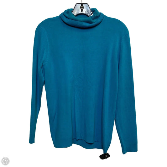 Top Long Sleeve By Chicos In Aqua, Size: L