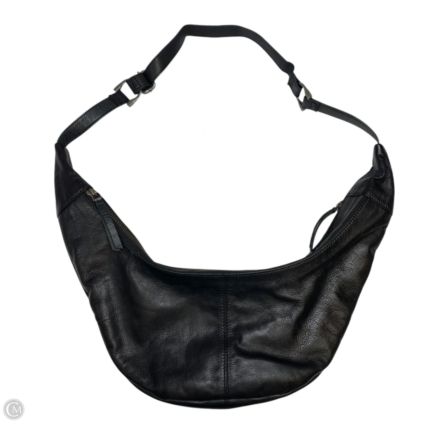 Crossbody Leather By Free People, Size: Medium