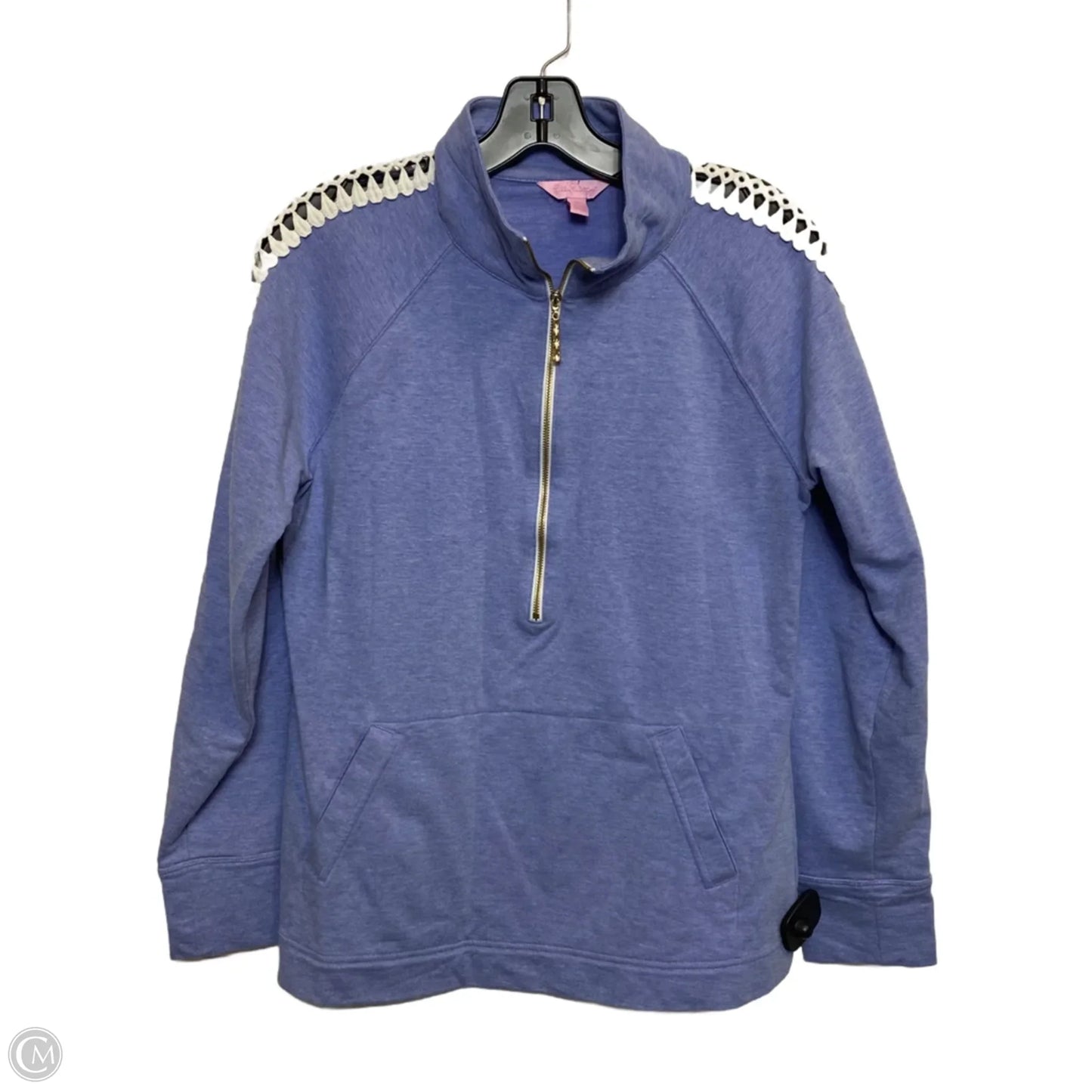 Top Long Sleeve Designer By Lilly Pulitzer In Blue, Size: M