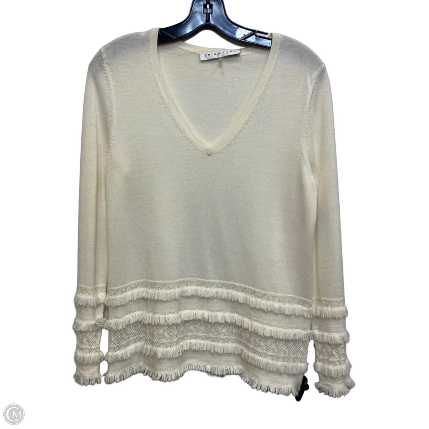 Sweater By Trina Turk In Cream, Size: M