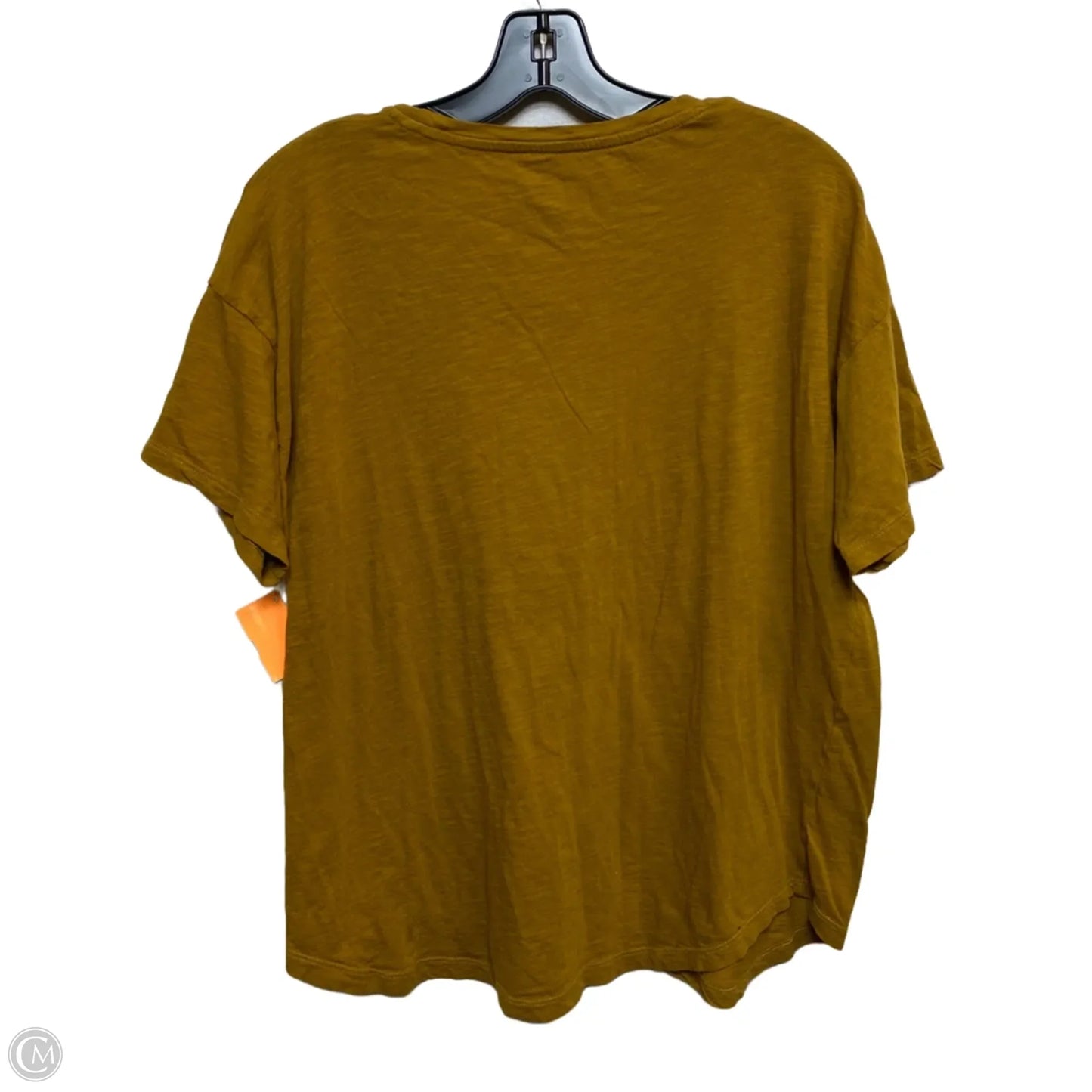 Top Short Sleeve Basic By Madewell In Brown, Size: Xl