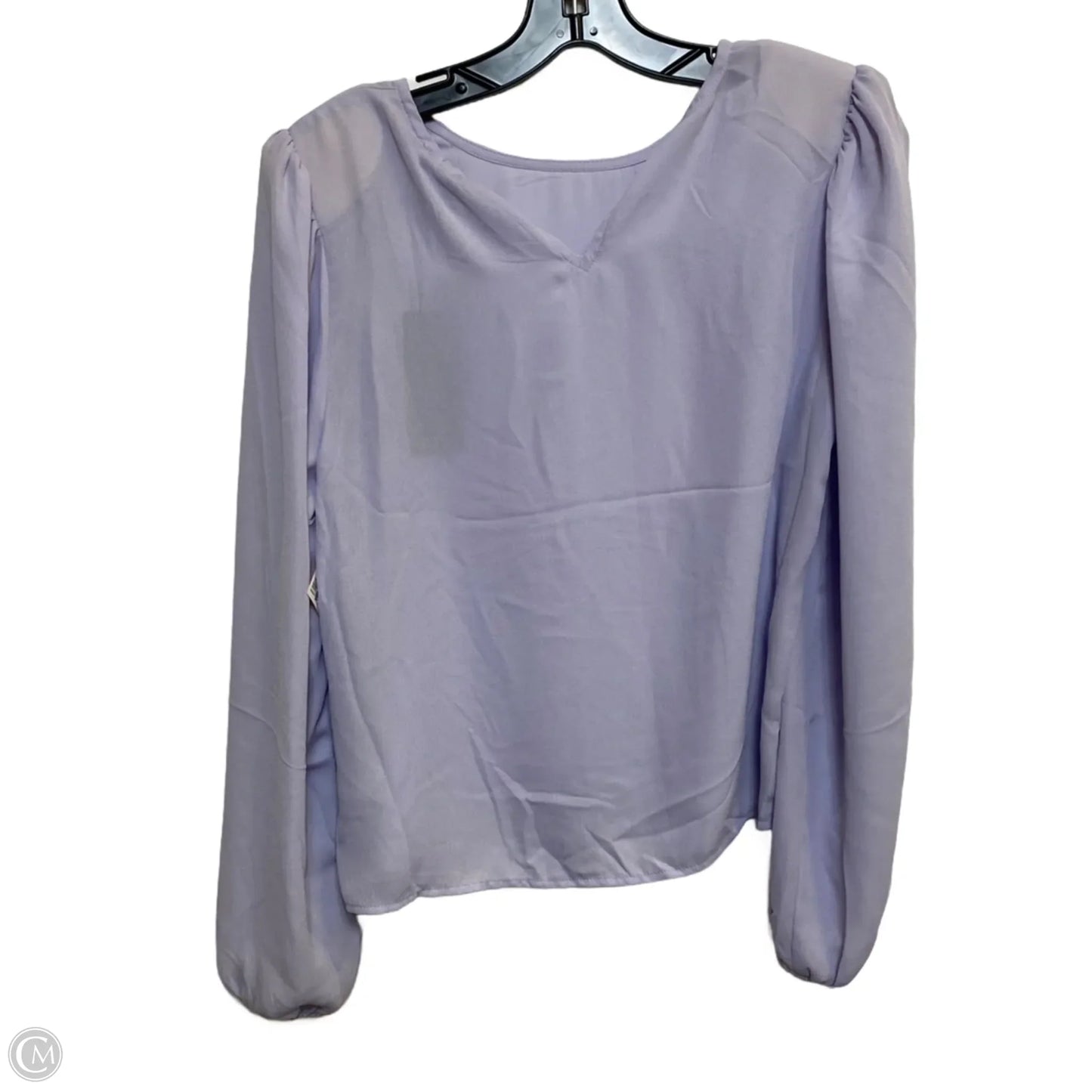 Top Long Sleeve By Shinestar In Purple, Size: S