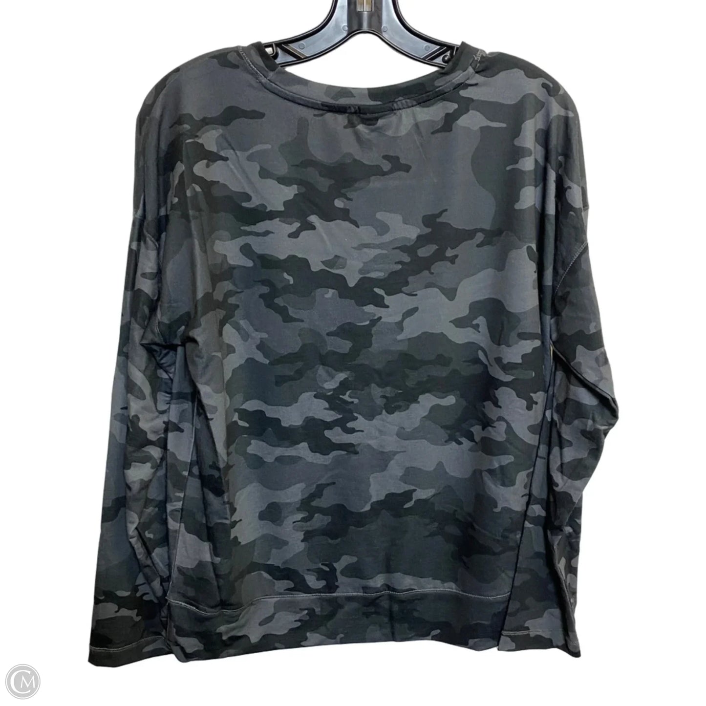 Athletic Top Long Sleeve Crewneck By Avia In Grey, Size: L