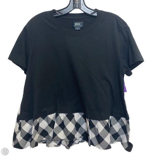 Top Short Sleeve By Maeve In Black, Size: S