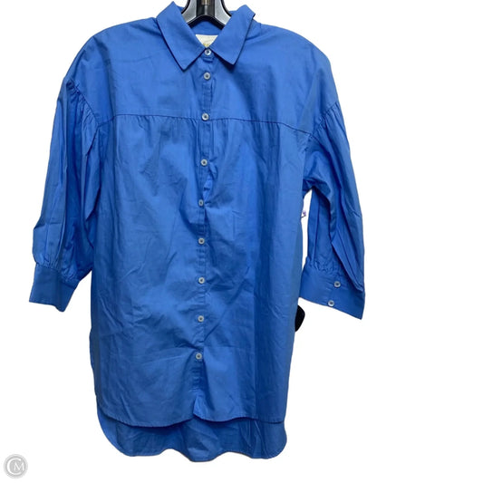 Top Short Sleeve By Maeve In Blue, Size: S