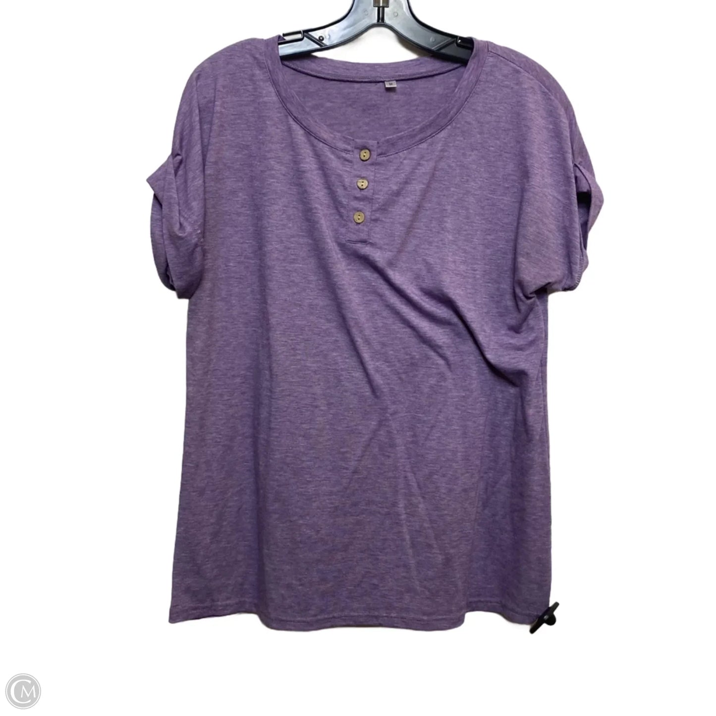 Top Short Sleeve By Clothes Mentor In Purple, Size: M