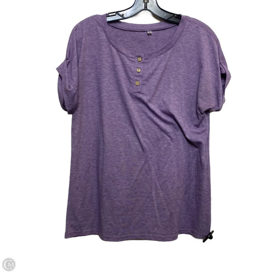Top Short Sleeve By Clothes Mentor In Purple, Size: M