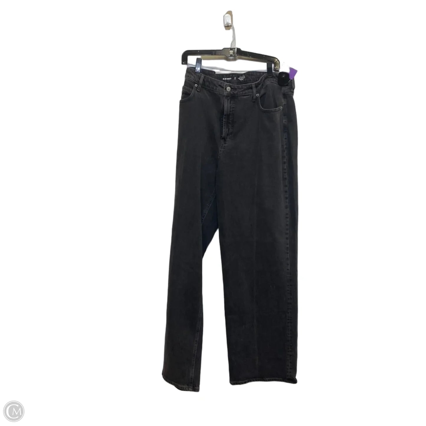 Jeans Wide Leg By Old Navy In Black Denim, Size: 18