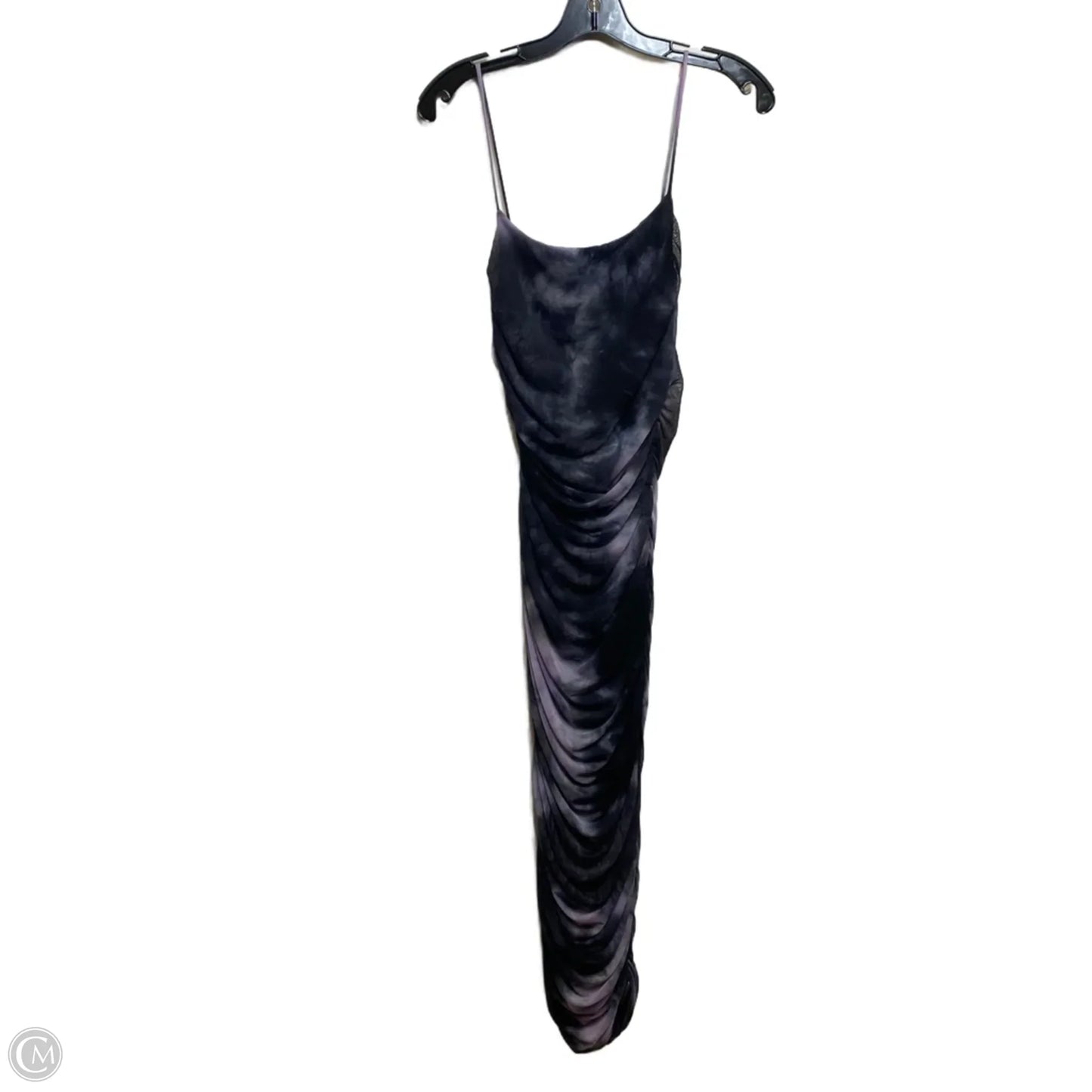 Dress Casual Midi By Sabora In Black & Purple, Size: S