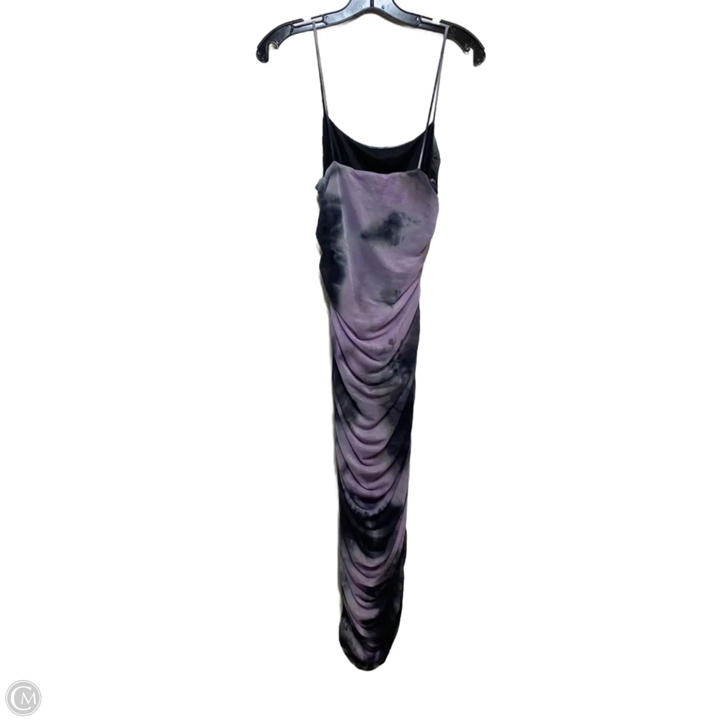 Dress Casual Midi By Sabora In Black & Purple, Size: S