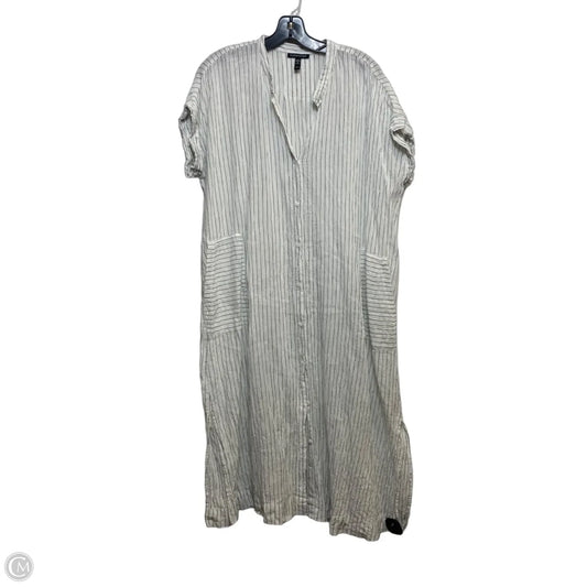 Dress Casual Midi By Eileen Fisher In White, Size: M