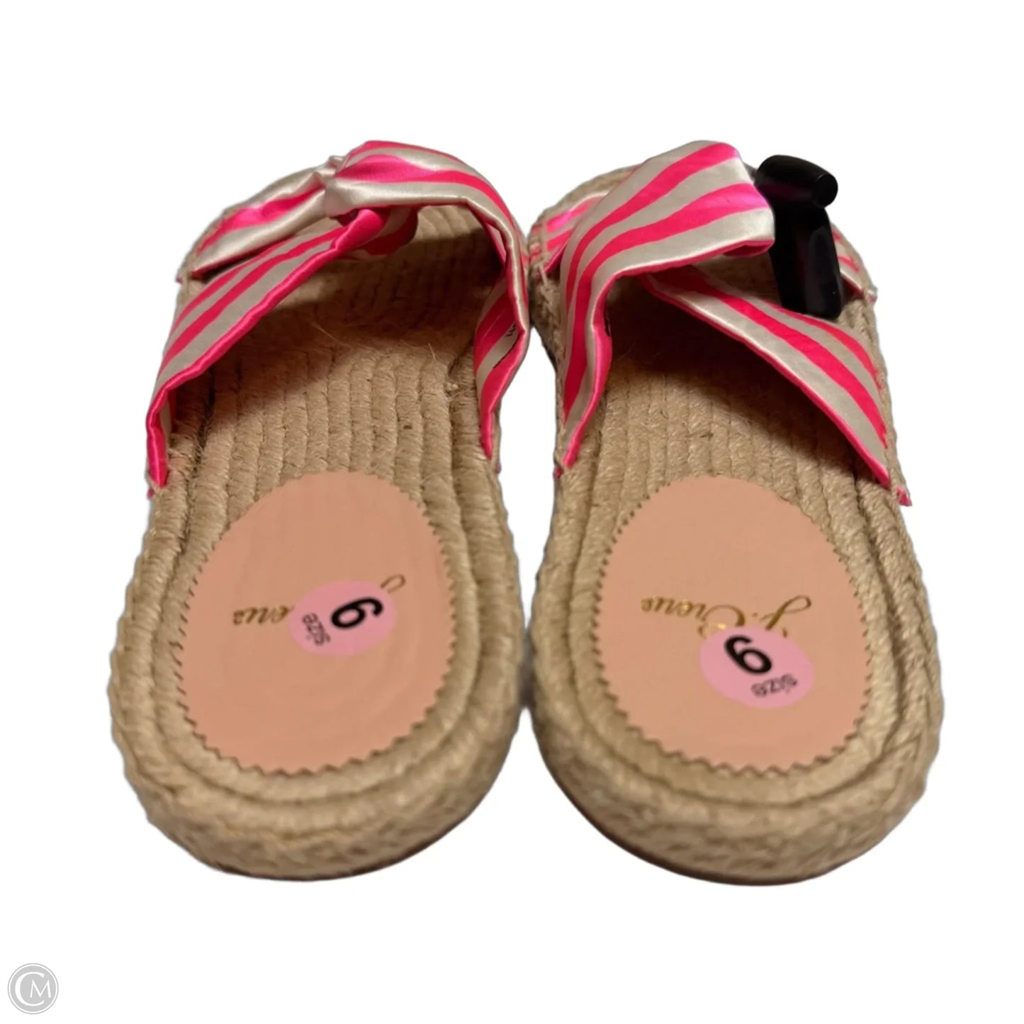 Sandals Flats By J. Crew In Pink & White, Size: 9