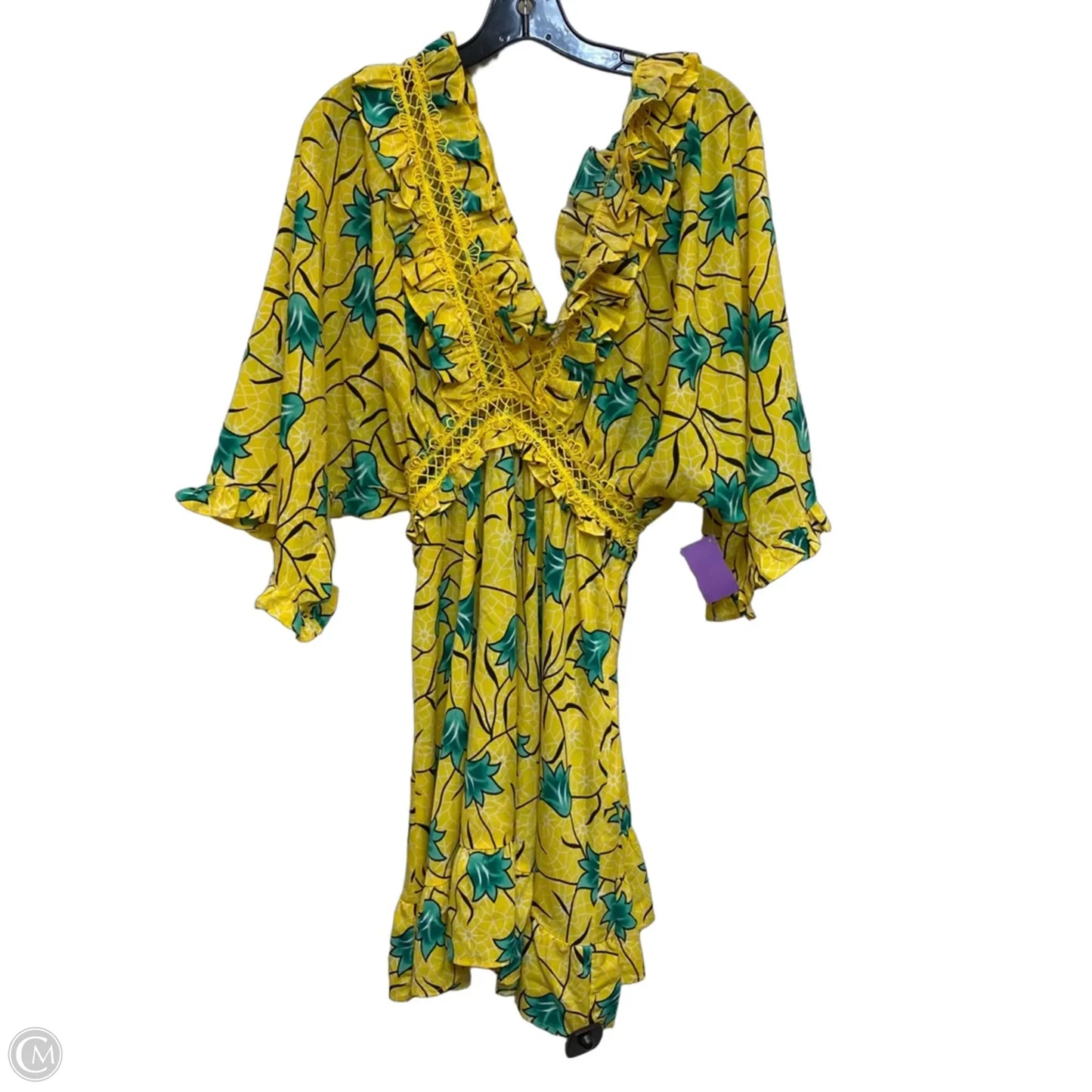 Dress Casual Short By Lumie In Yellow, Size: S