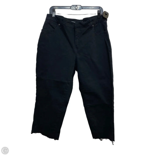 Pants Cropped By Style And Company In Black, Size: 16