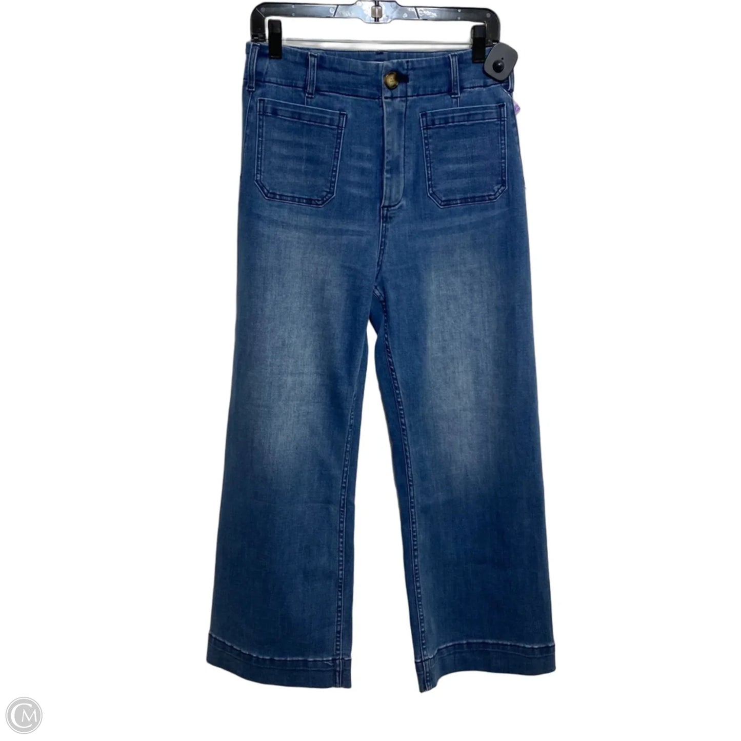 Jeans Wide Leg By Simply Southern In Blue Denim, Size: 8