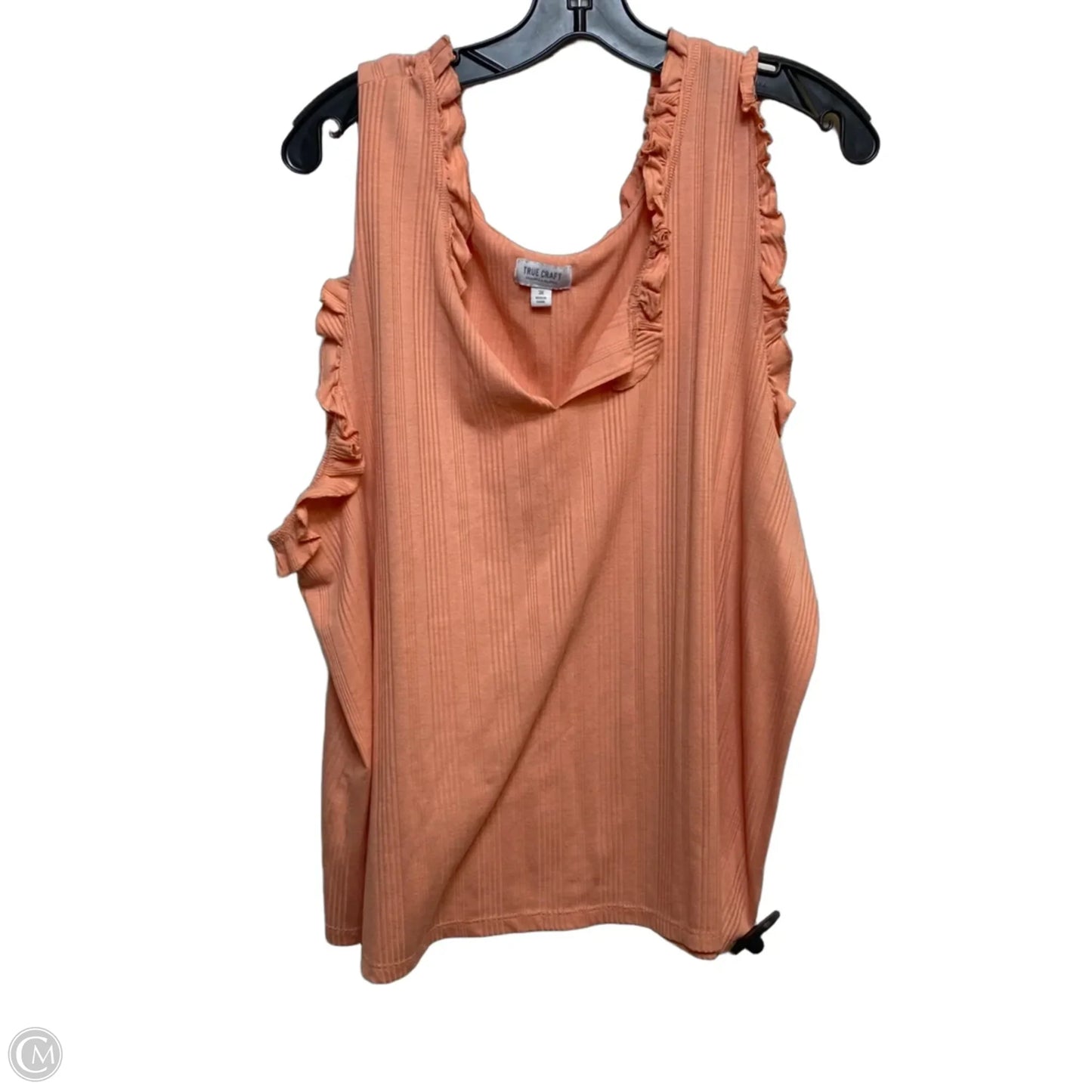 Top Sleeveless By True Craft In Orange, Size: 3x
