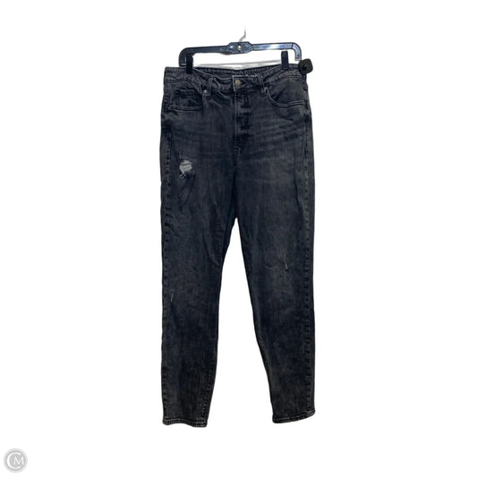 Jeans Straight By Old Navy In Black Denim, Size: 12